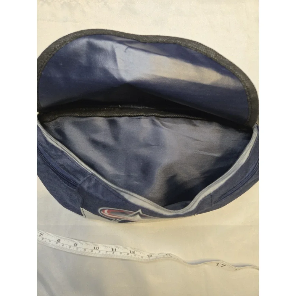 NHL Columbus Blue Jackets Hockey Fanny Pack CBJ Adjustable Bag 3‎ Zipper Pockets